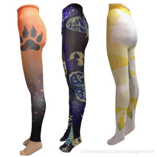 Sublimation denim leggings, customized design with sublimation printing